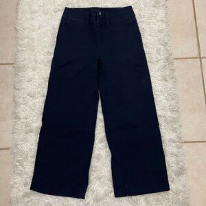 LOFT Womens Size 0 Navy Blue Wide Leg Pants